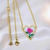 Rose Heart Necklace - 5