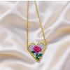 Rose Heart Necklace - 3