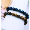 Blue & Gold Tiger Eye Bracelet - 3