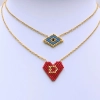 Heart with a Monogram Necklace - 4