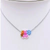 Monogram with Eye Necklace - 3