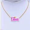 Name with Hearts Necklace - 5