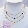 Three Tiny Hearts Necklace - 2