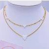 Three Tiny Hearts Necklace - 9