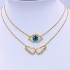 Large Eye Lashes Necklace - 3