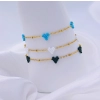Three Tiny Hearts Bracelet - 3