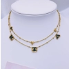 Three Tiny Initial Letters Necklace - 4