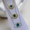 Large Eye Lashes Necklace - 6