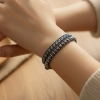 Gunmetal Glow Wrap Bracelet - 4