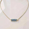 Silk Satin Barrel Necklace - 7