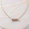 Silk Satin Barrel Necklace - 5