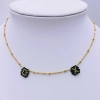 Two Tiny Initial Letters Necklace - 4