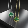 Green Clover Necklace - 2