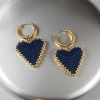 Triangle Heart Earrings - 1