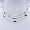 Three Tiny Hearts Necklace - 4