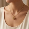Bubble Heart PaperClips Necklace - 2