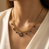 Monogram & Charms Necklace