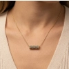 Silk Satin Barrel Necklace - 3