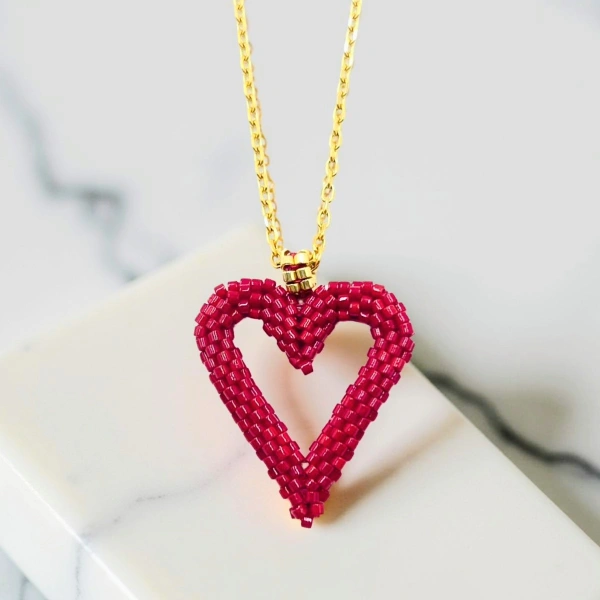 Lux 3D Heart Necklace