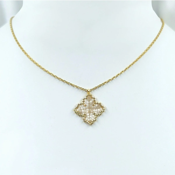 Flower Cross Necklace