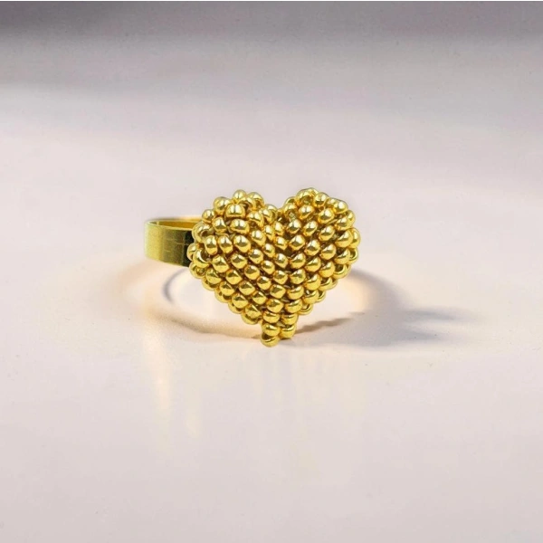 Bubble Heart Ring