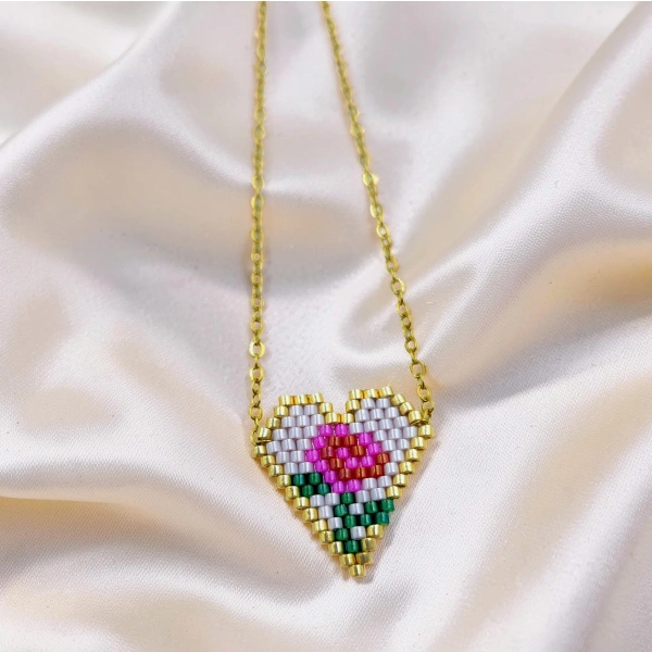 Rose Heart Necklace