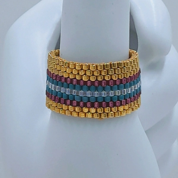 Golden Turquoise Ring