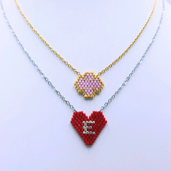 Heart with a Monogram Necklace