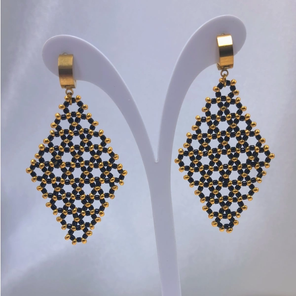 Honeycomb Rombus Earrings