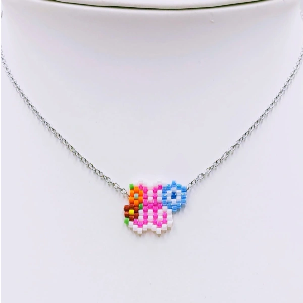 Monogram with Eye Necklace