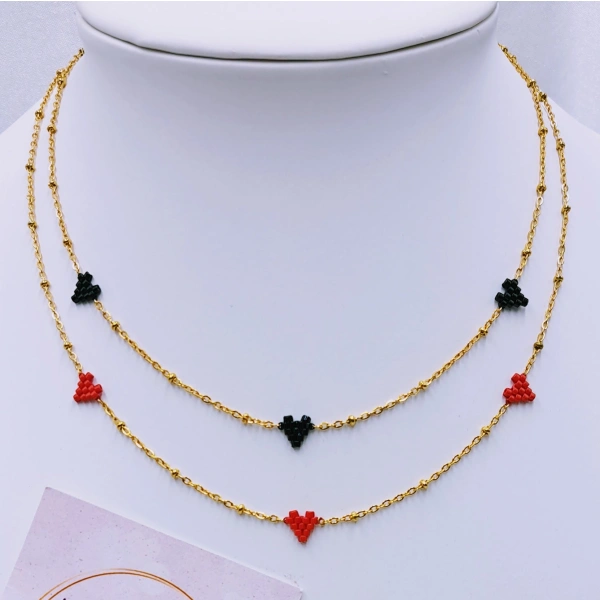 Three Tiny Hearts Necklace