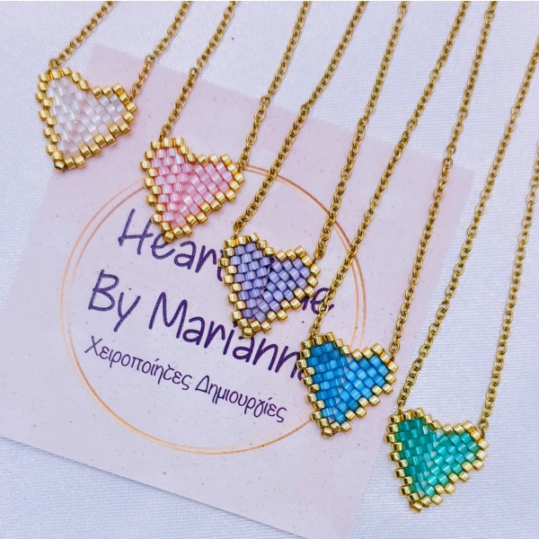 Satin Heart Necklace