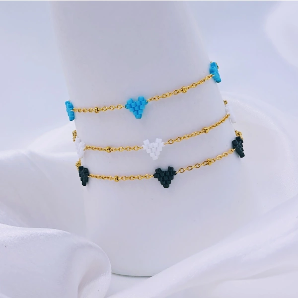 Three Tiny Hearts Bracelet