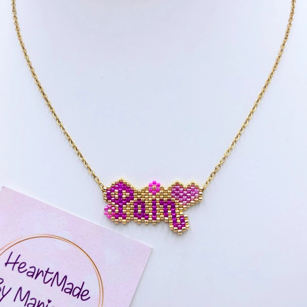 Name with Hearts Necklace