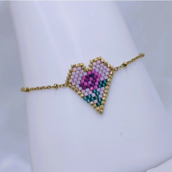 Rose Heart Bracelet