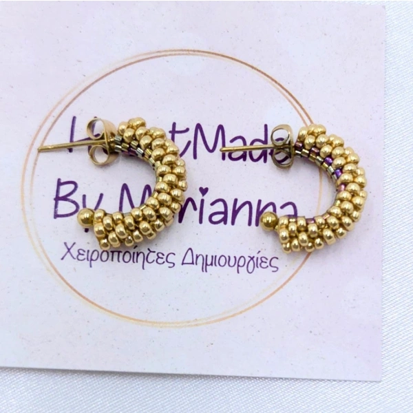 Beaded Hoop Earrings
