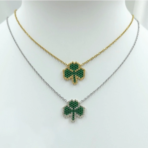 Green Clover Necklace