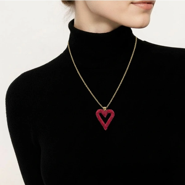 Lux 3D Heart Necklace