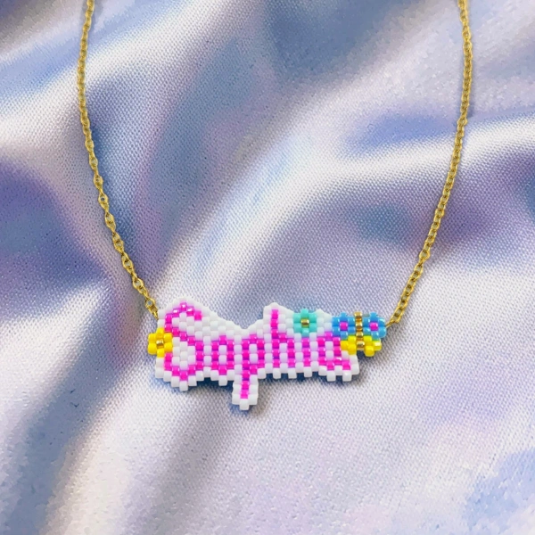 Name with a Butterfly Necklace