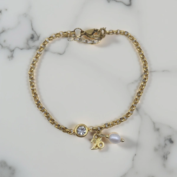 Lucky 26 Pearl Bracelet