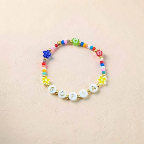 Flower Name Bracelet