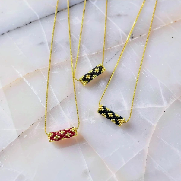 Geometric Barel Necklace