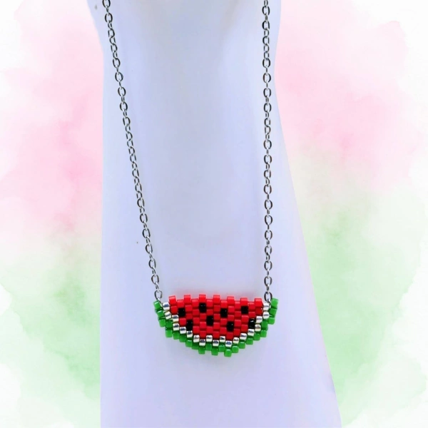 Watermelon Slice Necklace
