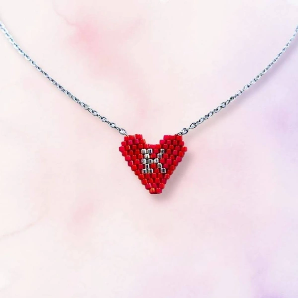 Heart with a Monogram Necklace
