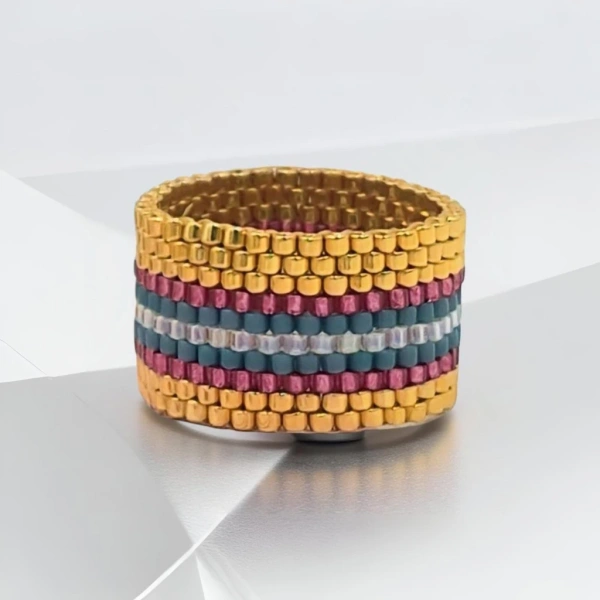 Golden Turquoise Ring