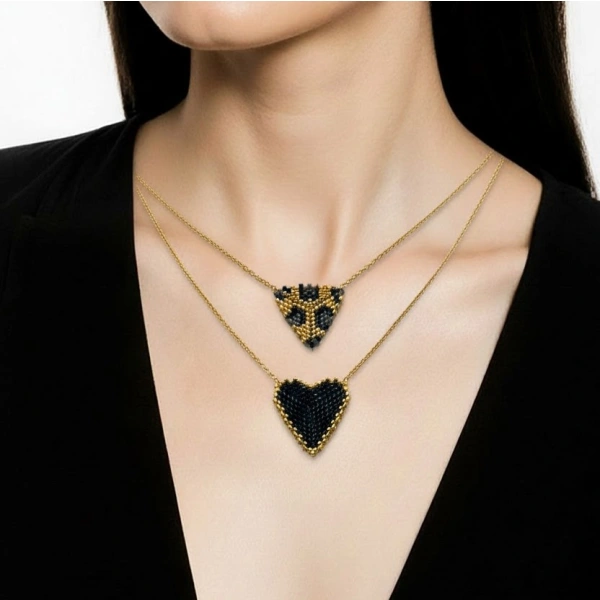 Triangle Heart Necklace