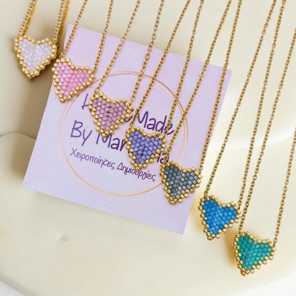 Satin Heart Necklace