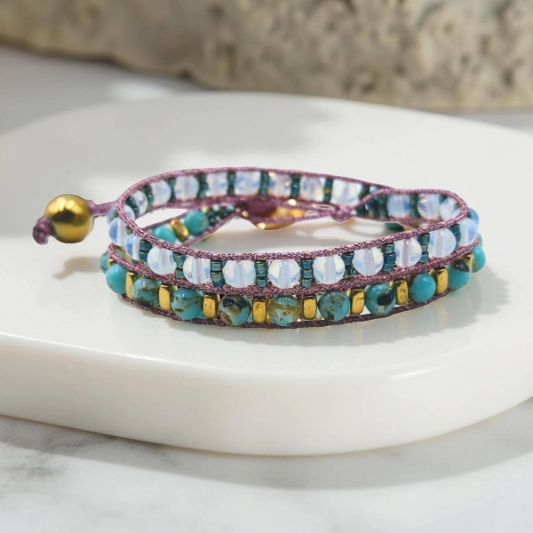 Aegean Breeze Wrap Bracelet