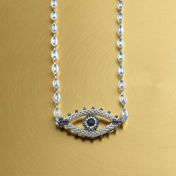 Angels Eye Silver Necklace