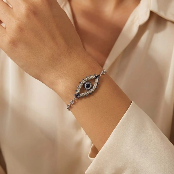 Angels Eye Silver Bracelet